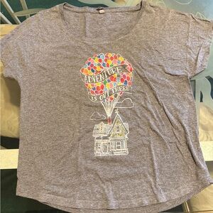 Gray Adventure Disney Pixar’s Up Graphic Women's Tee